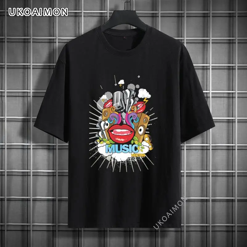 

New Arrival Music Fitted Pure Cotton T-Shirts Printing Regular TShirt Fashionable Party T Shirts Plain 100% Cotton Tee Shirts