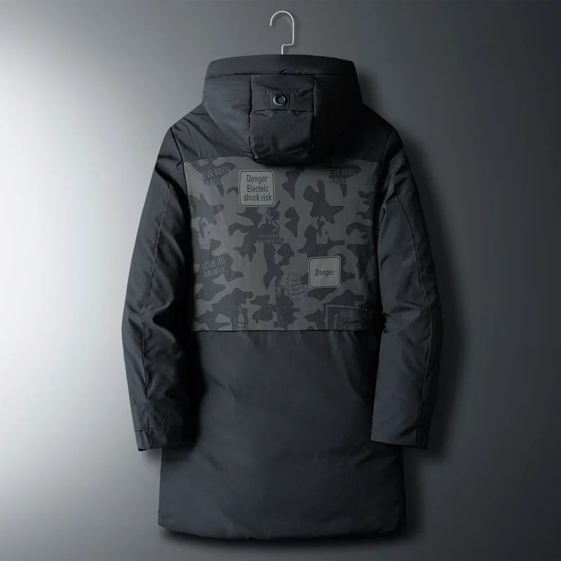 Зимняя куртка Мужская парка теплые пальто мужская повседневная толстовка с