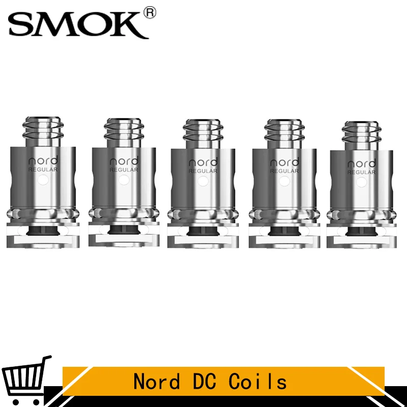 5 шт./лот оригинальный SMOK обычный Nord DC катушка 0.6ohm Паровая головка Замена