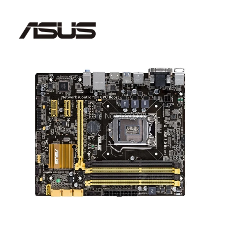 Разъем LGA1150 USB3.0 SATA3 PCI E3.0 для ASUS B85M G оригинальный использоваться настольных ПК Intel