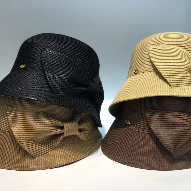 

Japan Foldable Straw Hat Versatile Dome Cover Fisherman's Hat Travel Holiday Sun Protection Beach Hat Simple Basin Hat Girl