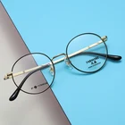 Reven Jate 7051 полный обод очки по рецепту очки рамки Для женщин круглый Близорукость оптических корейский Титан