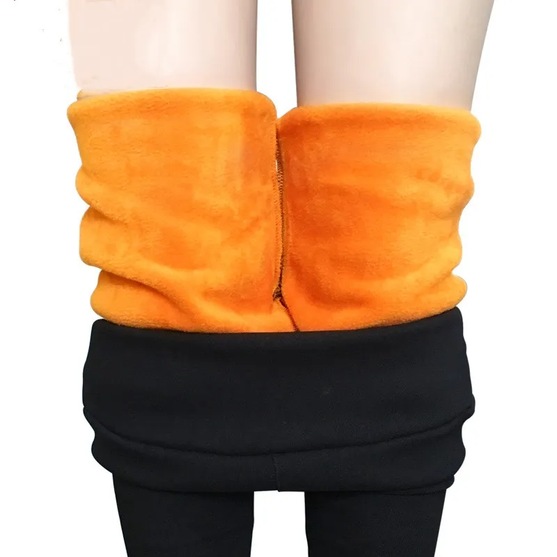 

Office Lady Pencil Pants Winter Warm FleeceTrousers High Waist Stretch Velvet Pants Women Casual Thick Skinny Fitness Leggings
