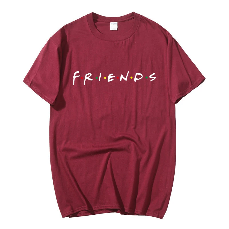 Мужская футболка с принтом friends Повседневная хлопковая для фитнеса модель 2020New на