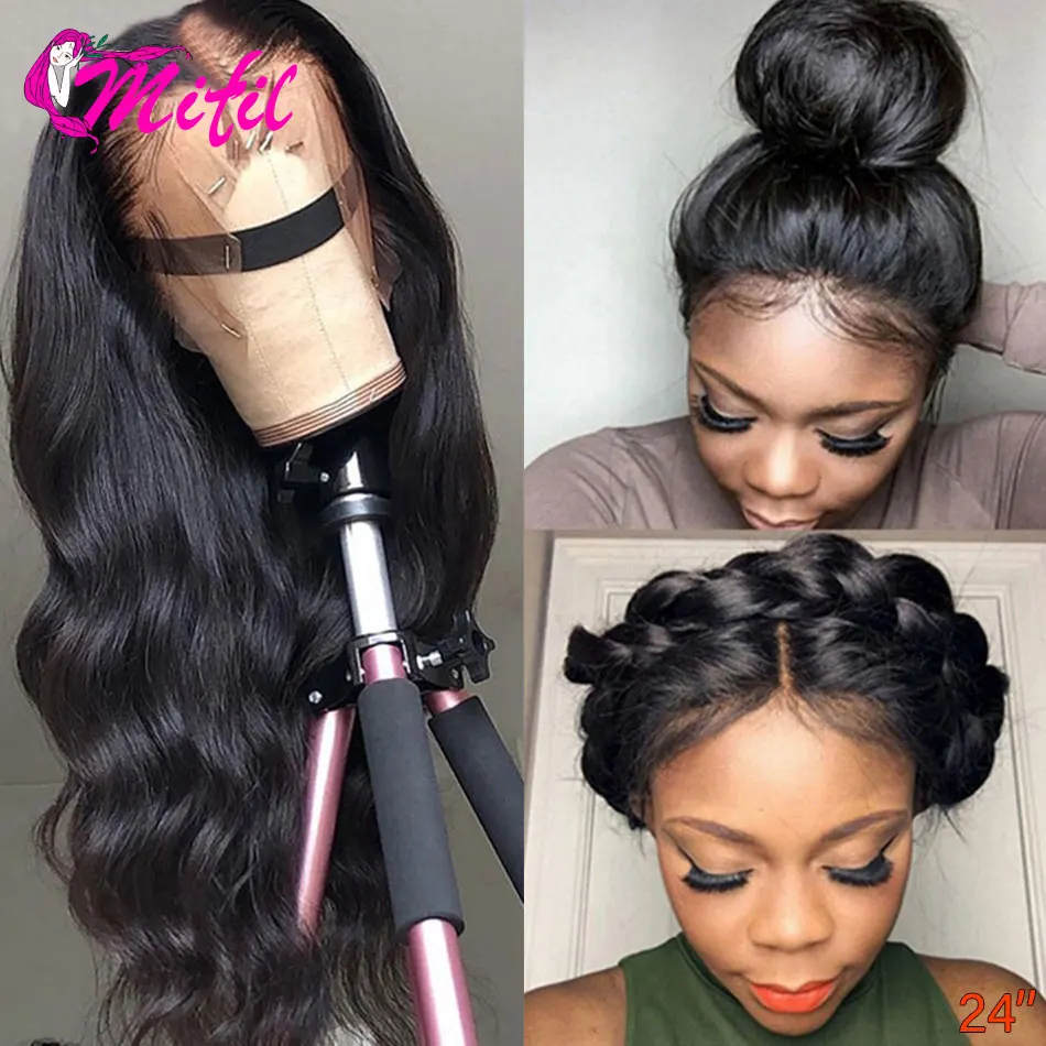 

30 32 Body Wave HD Transparent Lace Front Human Hair Wigs PrePlucked Remy Brazilian 13x1 T Part Lace Wig Human Hair for Women