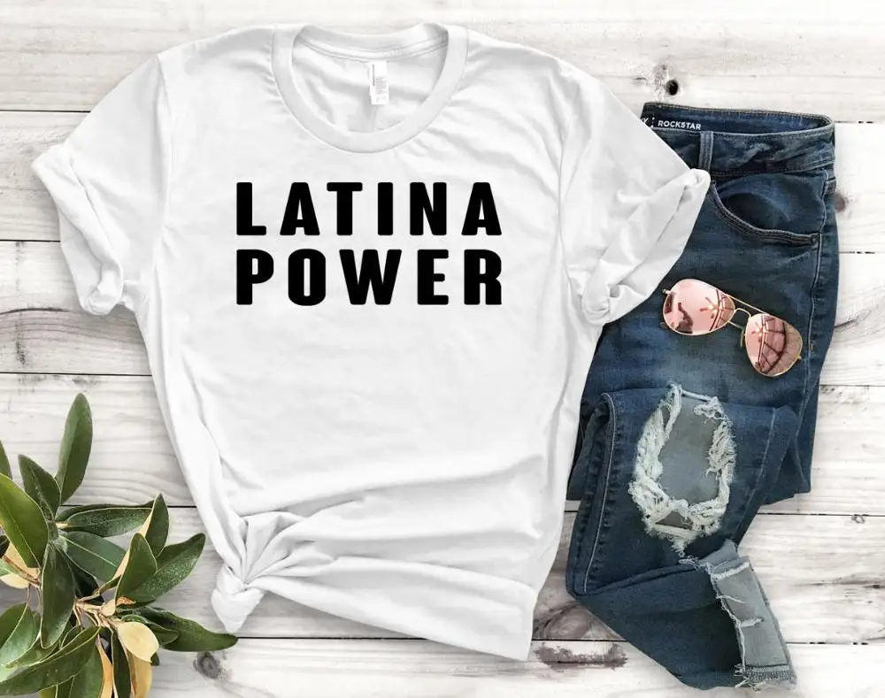 Футболка женская с принтом латина хлопковая Повседневная смешная рубашка топ