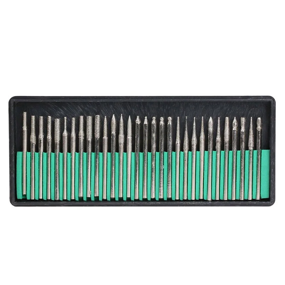 

30Pcs+20pcs Diamond Grinding Burrs Bur Burr Diamond Drill Bit Engraving