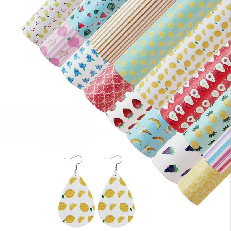 Кожаные аксессуары с принтом 30x20 см банан искусственная синтетическая кожа ткань