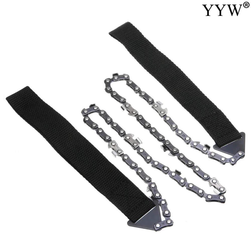 

33 Teeth Manual Hand Steel Rope Chainsaw Portable Camping Hiking Emergency Survival Hand Tool Wood Quick Cutting Outdoor Tools