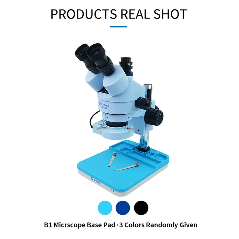 SUNSHINE SZM45-B1 7X-45X Continuous Zoom Binocular HD Stereo Microscope + B1 Base Pad | Инструменты