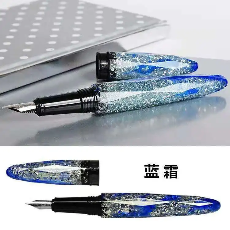 

BN Fountain Pen Resin Ink Pen F Nib Converter Filler Business Stationery Office school Writing Gift