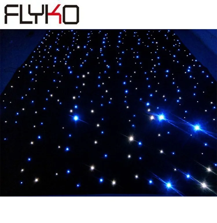 

free shipping good price led curtain light 4*6m BW led star curtain stage lighting dj equipment