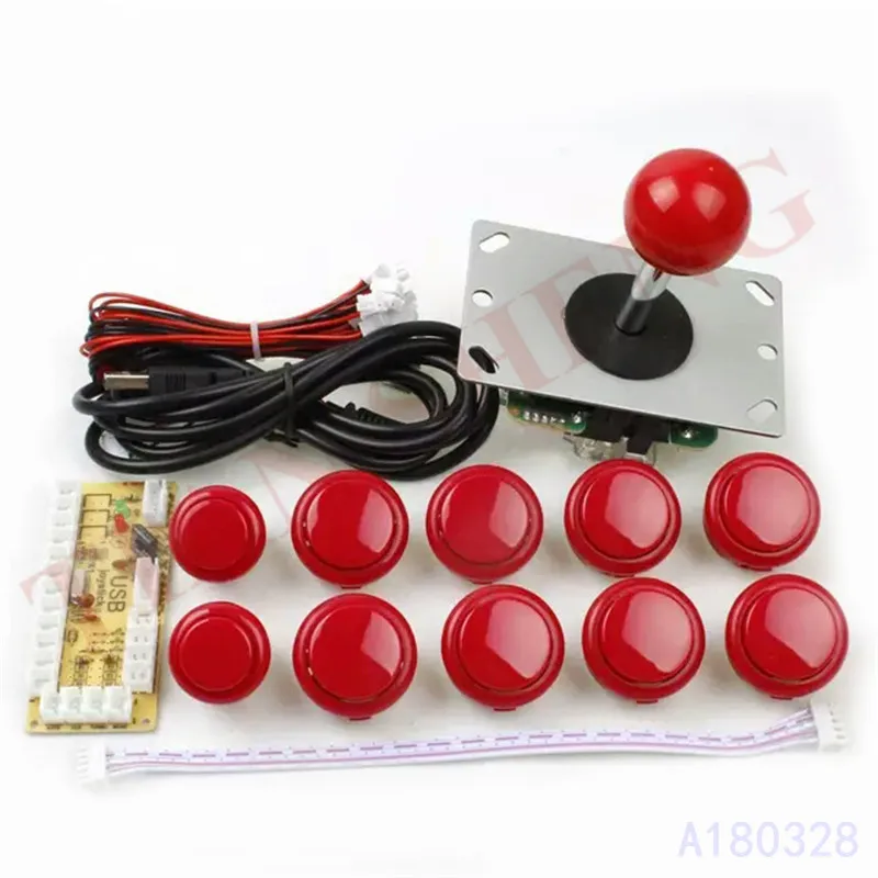 Аркадная игра DIY части комплект для ПК и Raspberry Pi 1/3 с ретро пирог 5Pin джойстик 8x30 мм