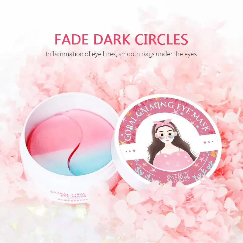 

60pcs Moisturizing Eye Mask Patch Two-color Crystal Collagen Anti-Wrinkle Fades Fine Lines Remove Dark Circles Eye Repair Care