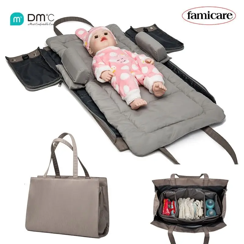 Многофункциональная сумка на одно плечо для матери и ребенка, детская кровать, портативная кровать для новорожденных, водонепроницаемая кр...