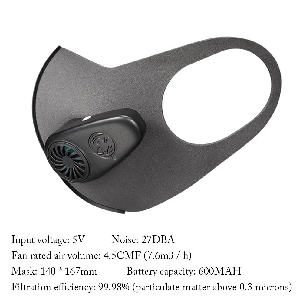 Электрическая воздушная маска Спортивная Пылезащитная легкая моющаяся с