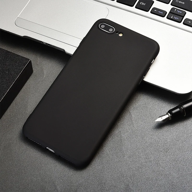 Матовый черный мягкий чехол для Apple iPhone X XS Max XR 8 7 6 S Plus SE 5 Φ 5se 7plus 8plus 10 силиконовый