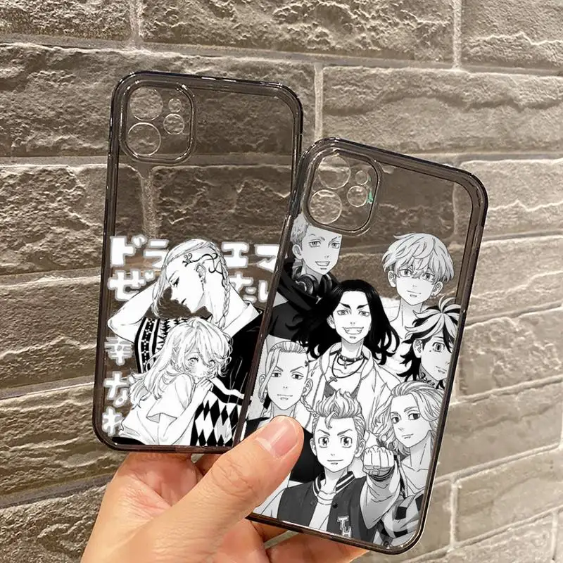 

Tokyo Revengers Avengers japan anime Phone Case Transparent for iPhone 7 8 11 12 se 2020 mini pro X XS XR MAX Plus