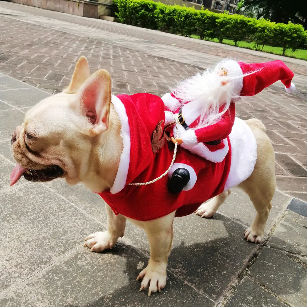 

Dog Costumes Pet Costume Pet Halloween Christmas Suit Style Santa Claus Christmas Pet Dogs Outfits HUG-Deals