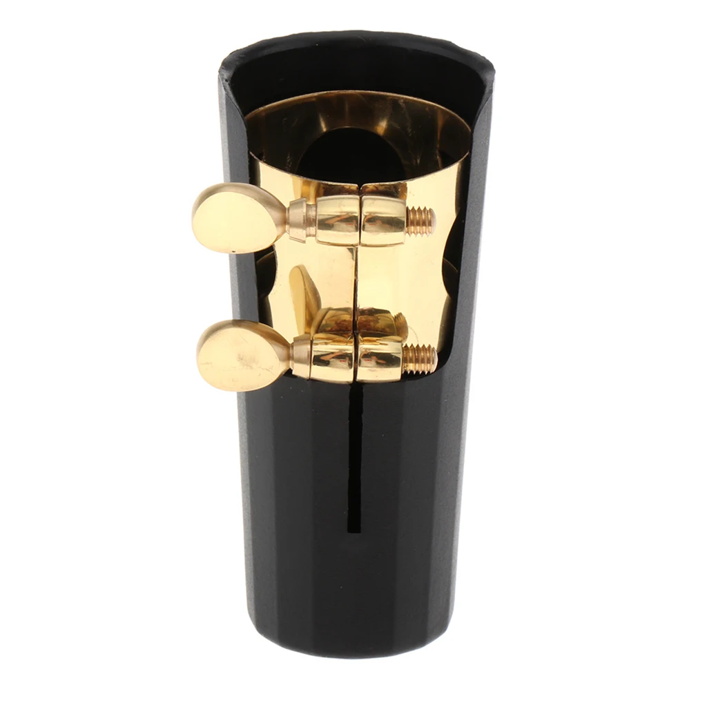 

Gold/Nickel Plated Alto Saxophone Sax Mouthpiece Ligature & Plastic Cap