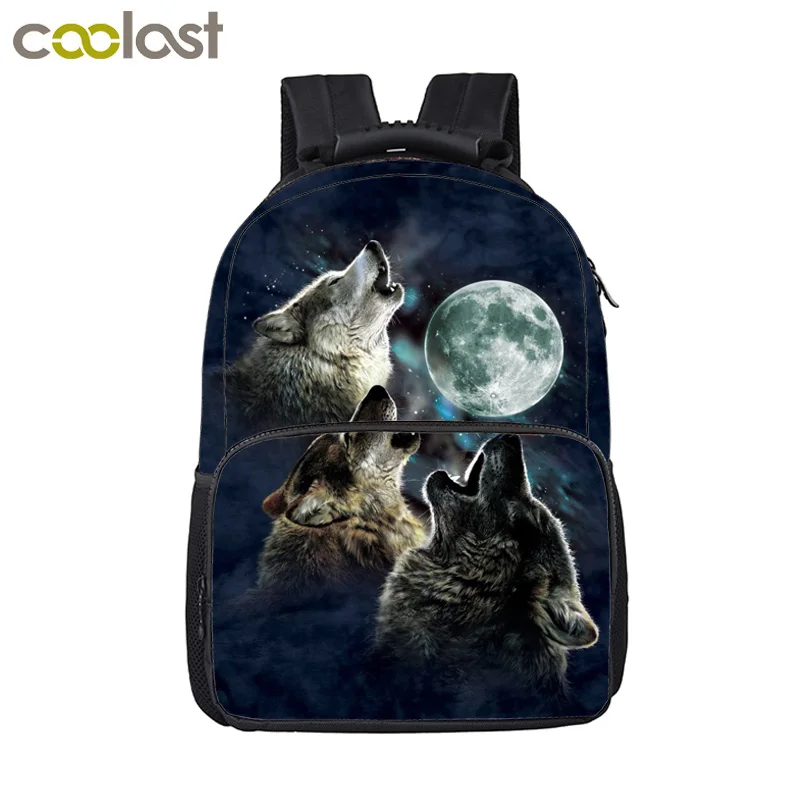 Рюкзак Howling Wolf для женщин и мужчин модные дорожные сумки детские школьные ранцы