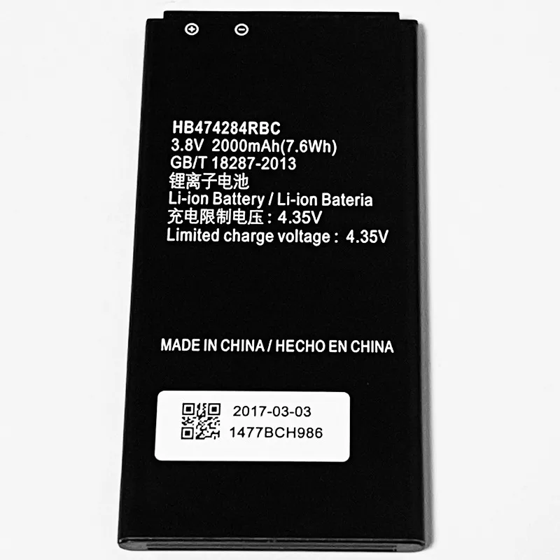 3 8 в 2000 мач HB474284RBC для Huawei Honor 3C Play Hol U10 T10 T00 Holly U19 батарея|Аккумуляторы мобильных