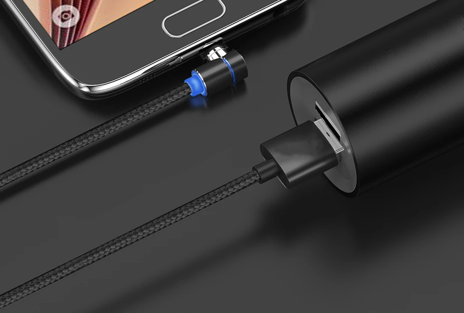 90 градусов USB Магнитный быстрый заряд кабеля кабель для IPhone Xs Max 8 7 6 5 Магнит Micro usb type C кабель для samsung Xiaomi huawei
