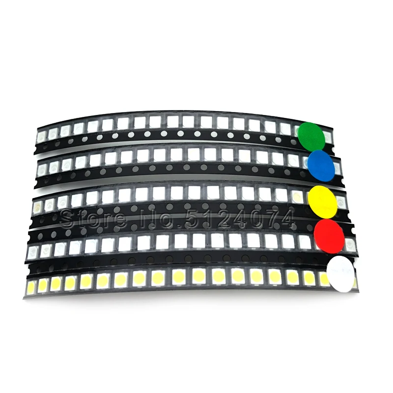 Светодиодный светильник 5 цветов * 20 SMD 0402/1005 0603/1608 0805/2012 1206/3216 5050 5730