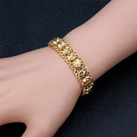 12mm womens bracelet wholesale braslet 2021 female gold color chunky chain heart bracelets jewelry dropshipping