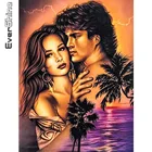 Evershine 5D алмазная вышивка сделай сам, портрет, вышивка крестиком, алмазная картина для пар, искусственное украшение для стен на море