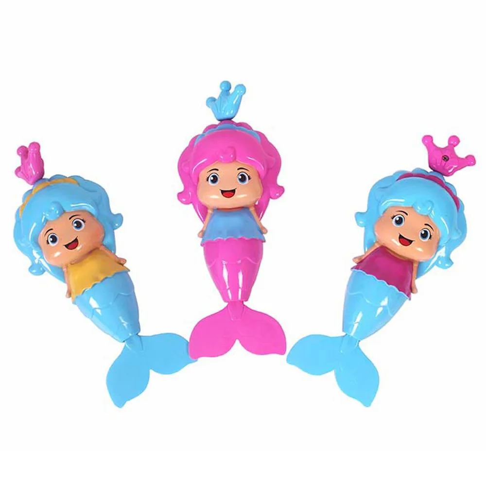 

Bath Tub Fun Swimming Baby Bath Toy Mermai Wind Up Floating Water Toy For Kids Juguetes Playa Bad Speeltjes Water Toy #G955