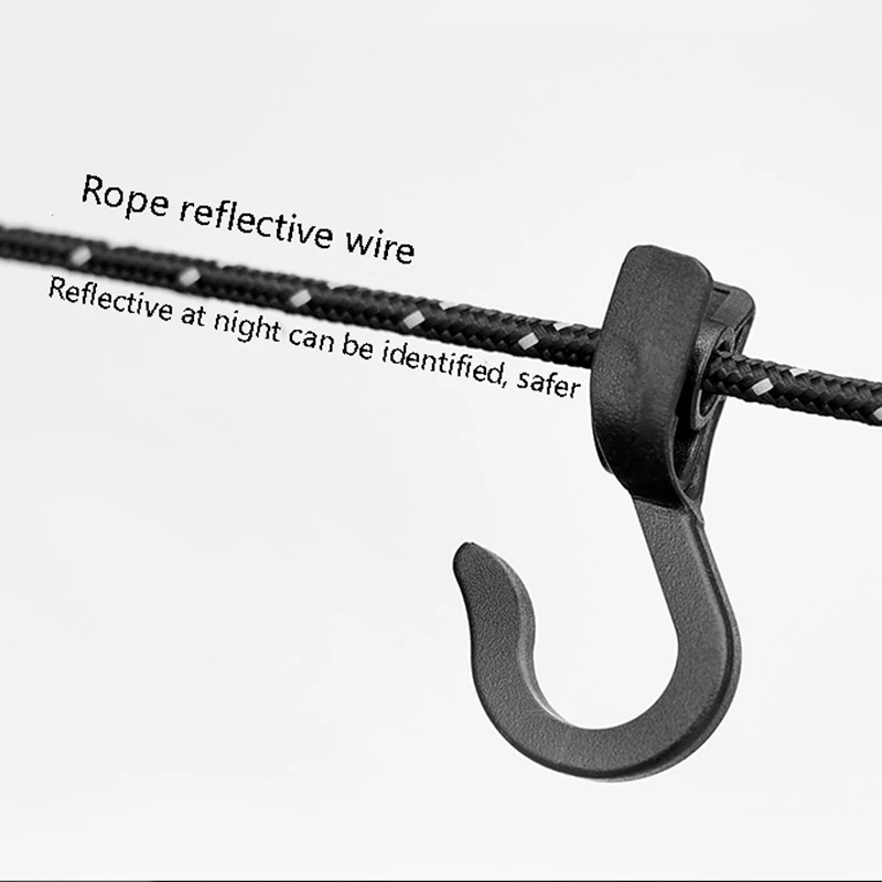

ShineTrip Outdoor Multi-Function Clothesline Can Adjust Non-Slip Sky Curtain Hanging Rope Windproof Hanging Clothes Hook