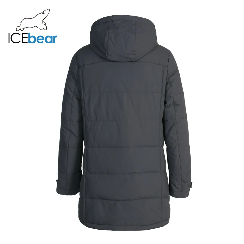 ICEbear высокое качество зимний мужской пуховик Стильная парка пальто Толстая Теплая мужская одежда DD4YA055F
