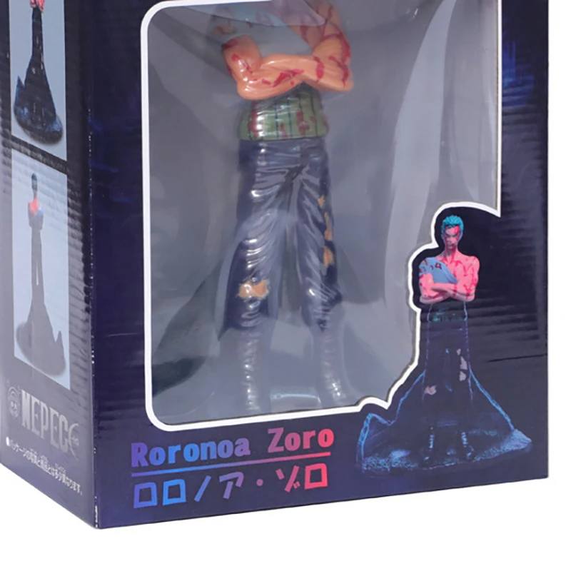 One Piece GK Bloody Zoro Battle Damage Ver. Action Figure Model Anime Prototype Statue Figma Collection Toy Desktop Decoration | Игрушки и