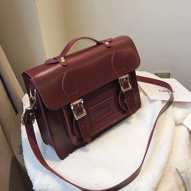 Женская сумка мессенджер из ПУ кожи в винтажном стиле|Сумки с ручками| |