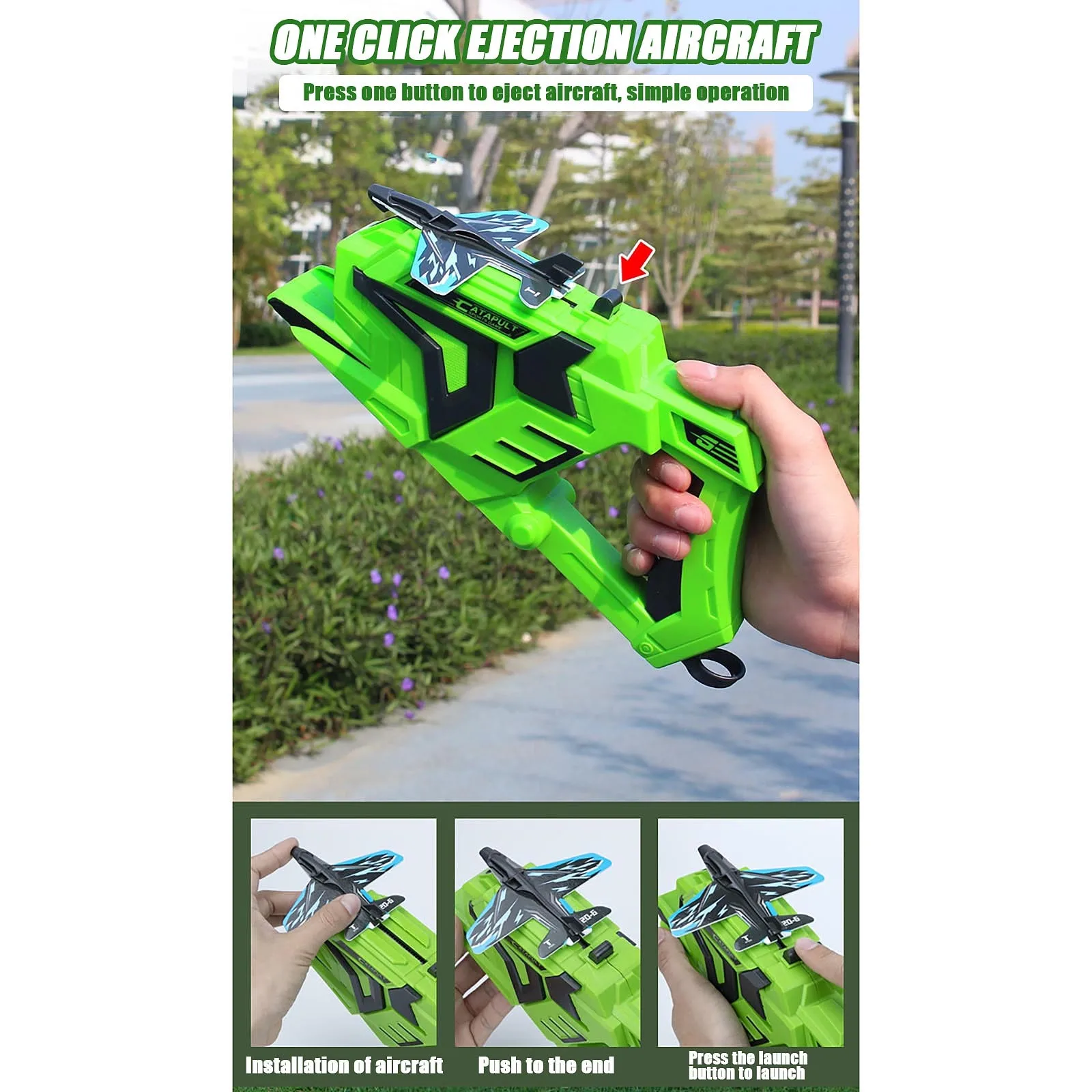 

Новинка 2021, Высококачественная детская вспененная пульта, самолёт, игрушки, модель истребителя на открытом воздухе, скоростная пусковая ус...