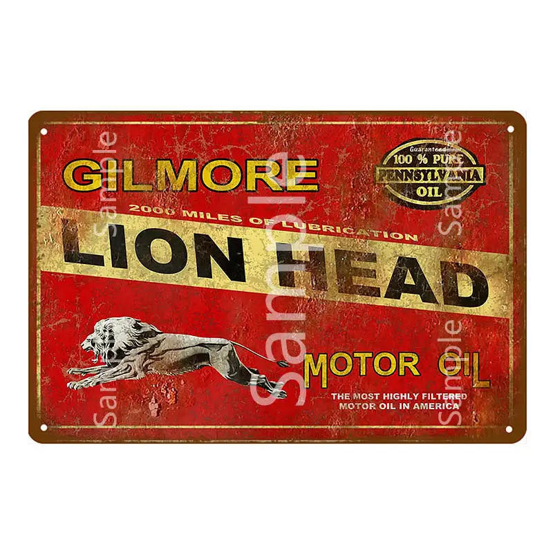 Tagolene Motor Oil Vintage Metal Sign Plaque Poster Garage Decoration Bar Pub Club Decor Gas Station Plate YK060 | Дом и сад