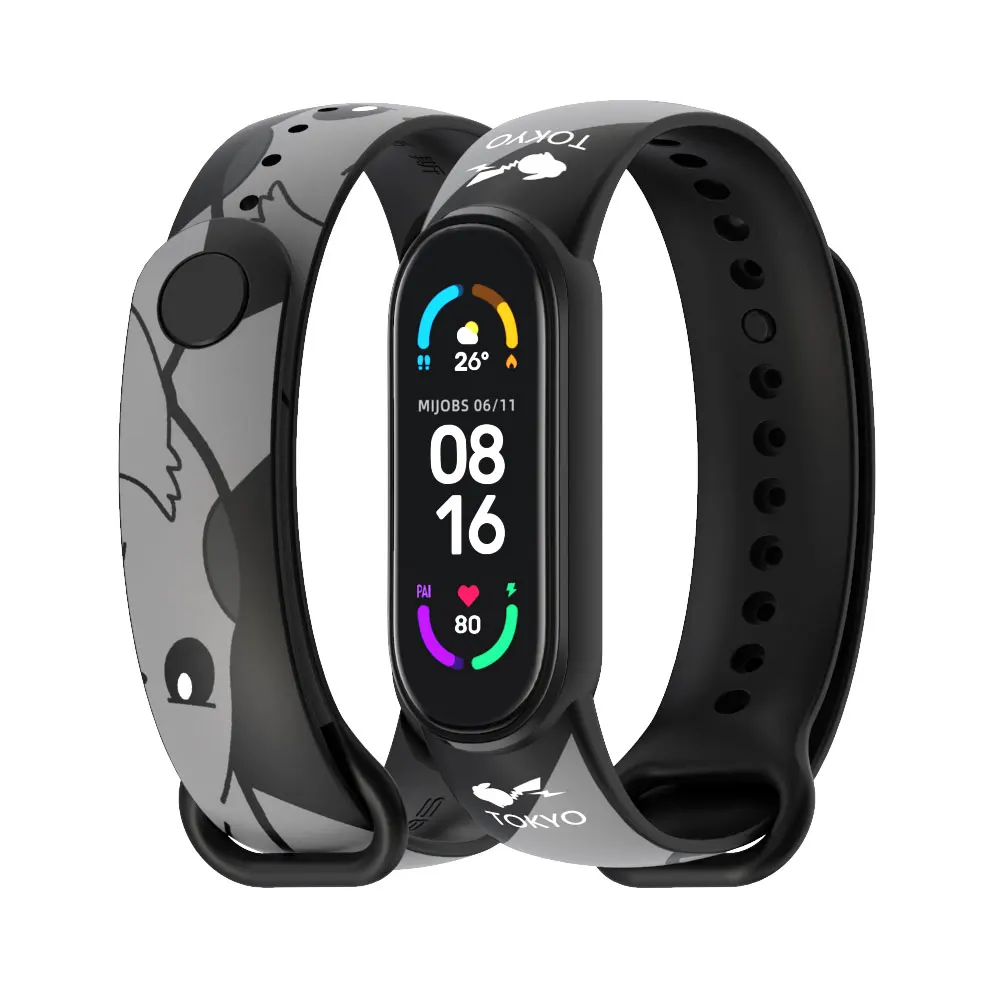 Ремешок для Xiaomi Mi Band 6 5 4 3 сменный Браслет Correa