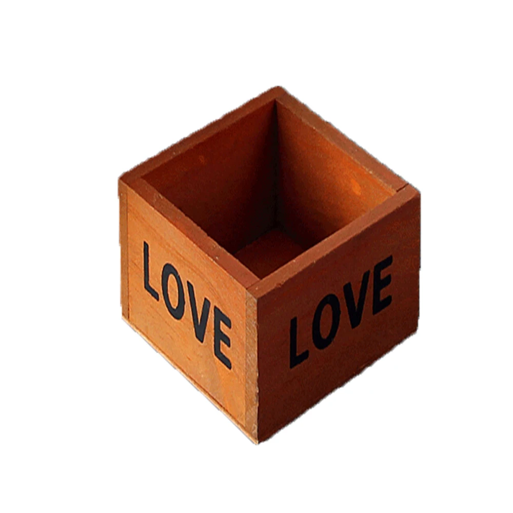 

ANGRLY Chinese Manual Process Antique Wooden Table Sundries Container Cosmetics Wedding Box Home Retro Craft Supplie Party