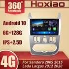 Автомагнитола 2DIN на Android 10,0, мультимедийный плеер DSP IPS для Renault Logan 1, Sandero, Lada Lergus, largus, Dacia, Duster 2009-2020