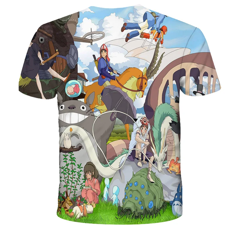 

Children's T-shirt top Miyazaki Hayao animation "Neighbor Totoro" girl T-shirt cartoon clothing funny cute hipster Harajuku T-sh