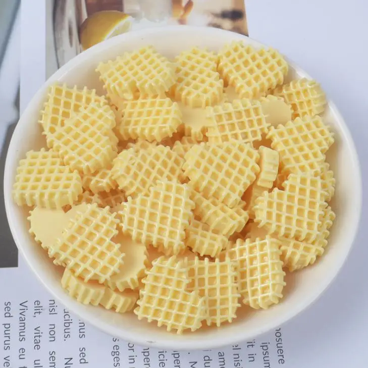 10 шт./партия моделирование Еда Сердце печенье с плоской задней частью резиновый