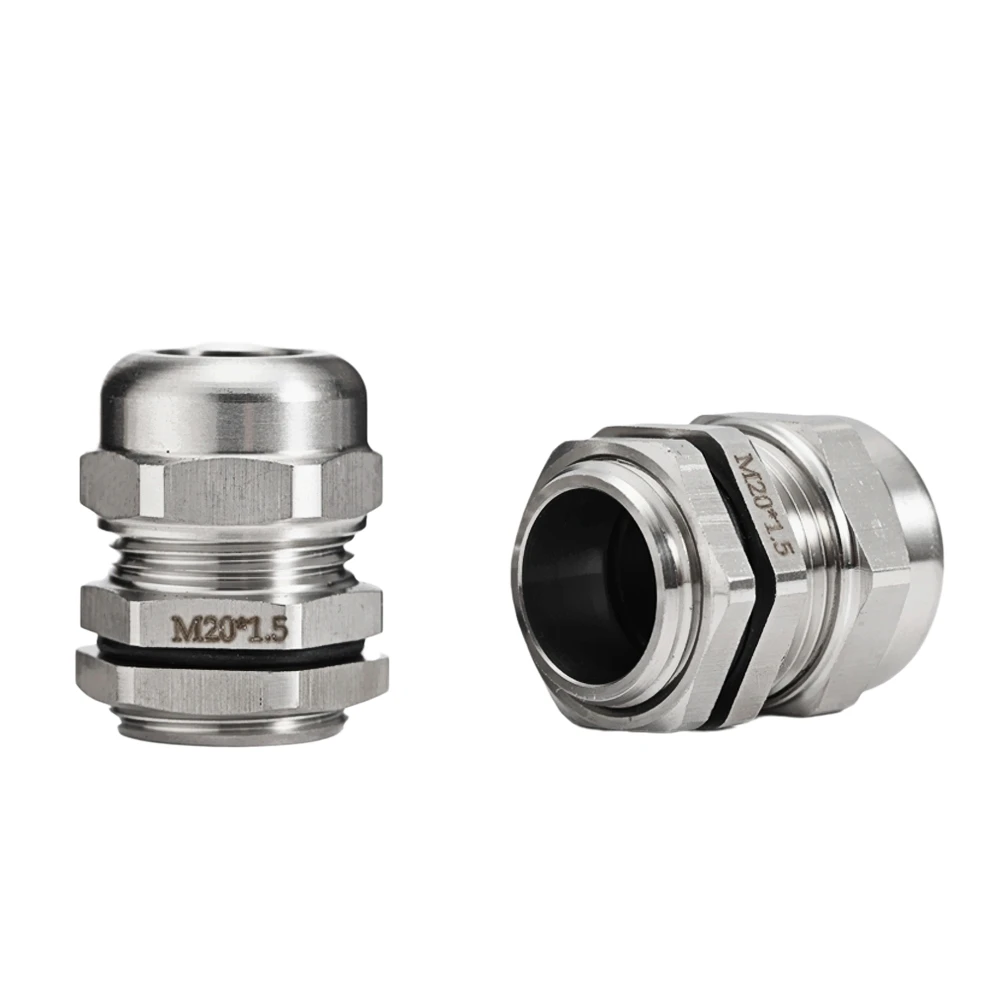 

Waterproof Cable Gland Connector IP68 304 Stainless Steel Inox PG7 for 3-6.5mm PG9 PG11 PG13.5 PG16 PG19/21
