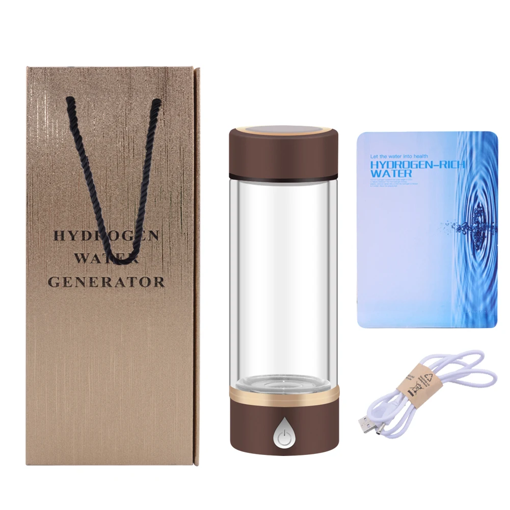 Yieryi SPE/PEM богатый водородный генератор воды USB перезаряжаемая Щелочная бутылка Lonizer с сливным отверстием для улучшения здоровья