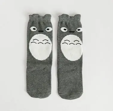 My neighbor totoro Детские гетры, гольфы для новорожденных и детей дошкольного возраста, теплые для маленьких мальчиков с рисунком «Лиса» для девочек из хлопка с принтом с героями мультфильмов, с изображением животных, котов гетры в стиле радуги, для младенцев - Цвет: My neighbor totoro
