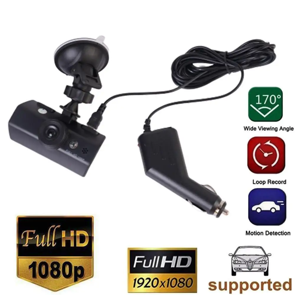 2 5 дюйма Двойной объектив Автомобильная камера HD gps трекер 1080P видеокамера Ночное