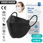 FFP2 маска в форме рыбы для взрослых KN95 Корейская маска для лица 4 слоя респираторная маска FFPP2 многоразовая черная ffp2mask