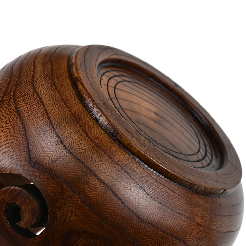 Деревянная круглая шерстяная миска Органайзер вязаная крючком для хранения