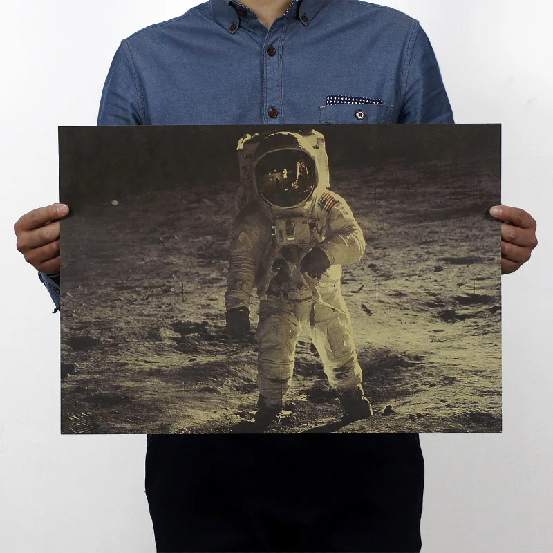 Да Винчи рукописи Витрувианский человек Винтаж крафт Бумага постер фильма