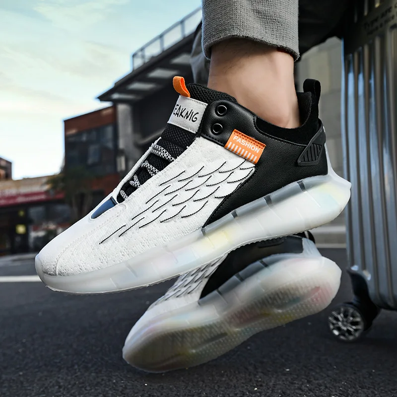 

Men's Sports Shoes Man Shoes Casual Men Summer Sneakers 2020 Fashion Zapatos Casuales White Breathable Mens Causal Sapatos